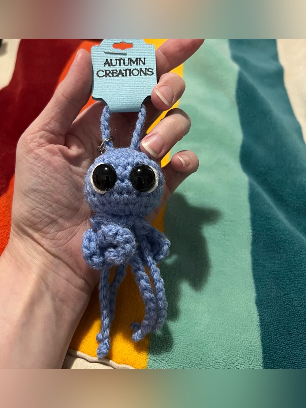 Small Crocheted Jellyfish Bag Charm 🪼